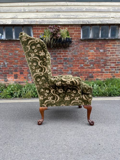 WALNUT WING ARMCHAIR - ADDITIONAL PHOTO 1