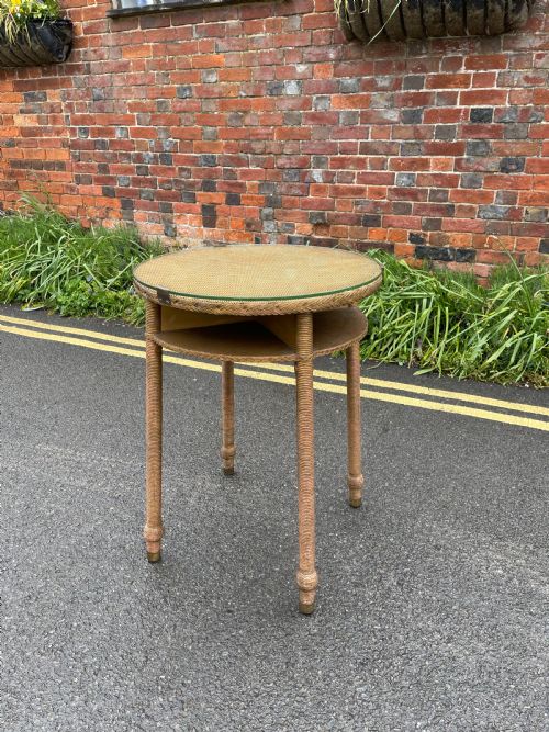 lloyd loom table - CATEGORY: ANTIQUE TABLES - DATED 1930