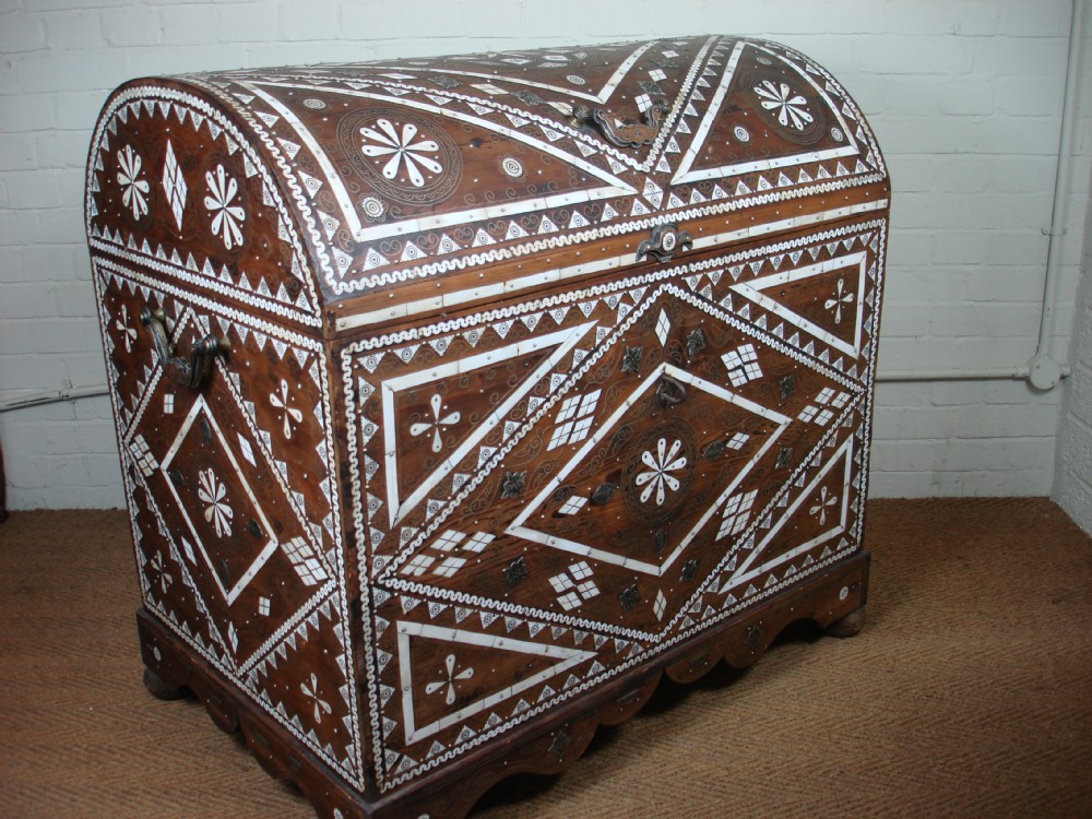 Large Middle Eastern decorated trunk