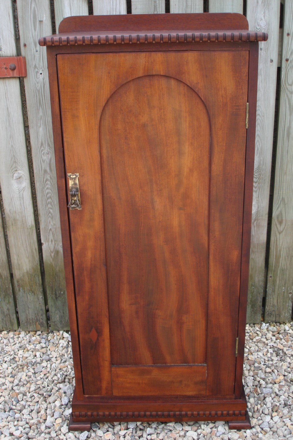 Narrow Mahogany cupboard bookcase