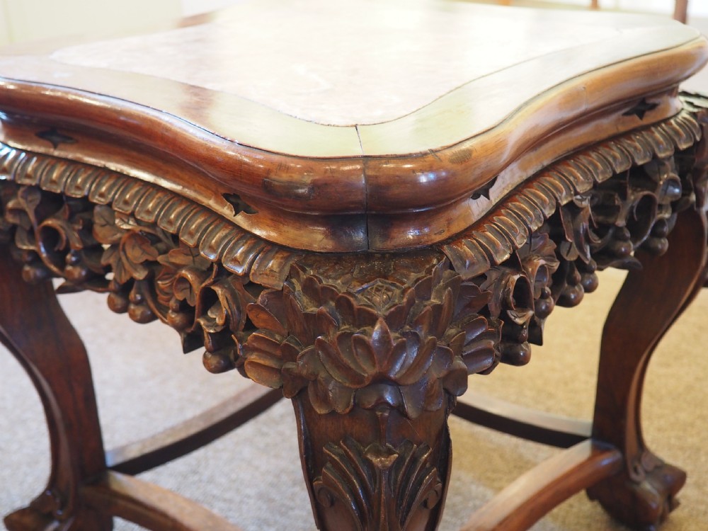 Pair of chinese rosewood tables View IV