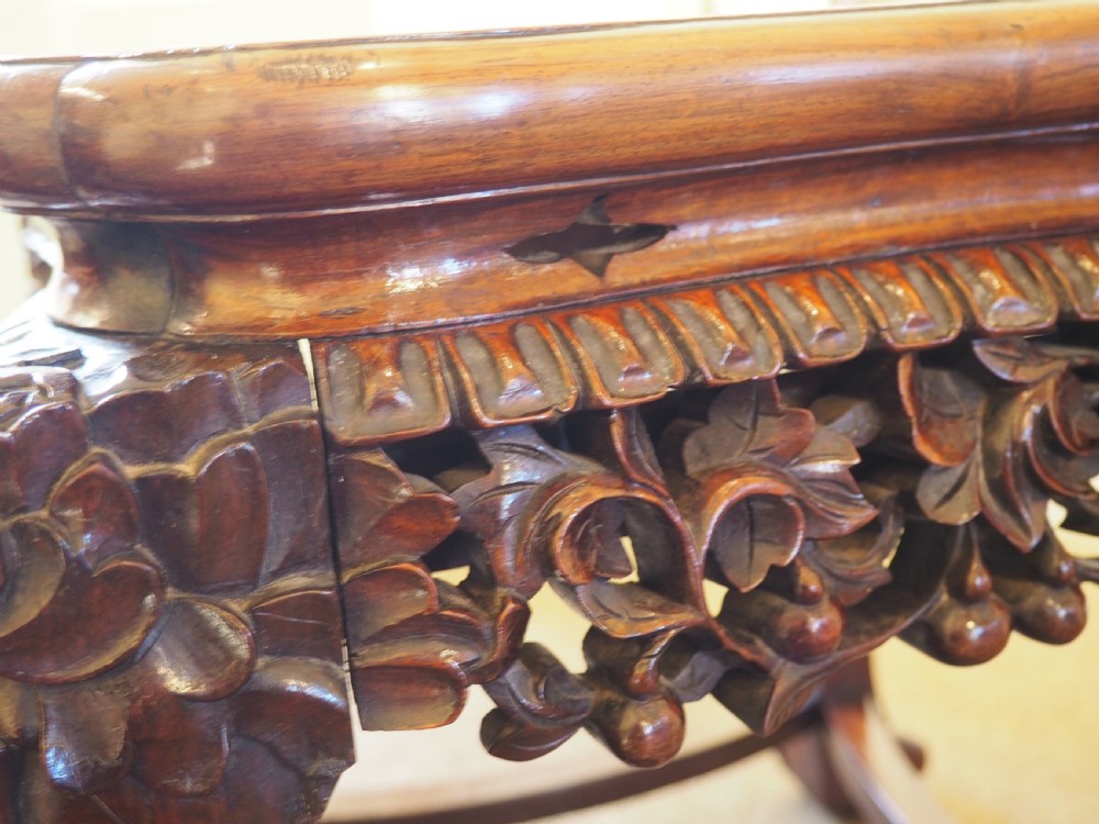 Pair of chinese rosewood tables View V