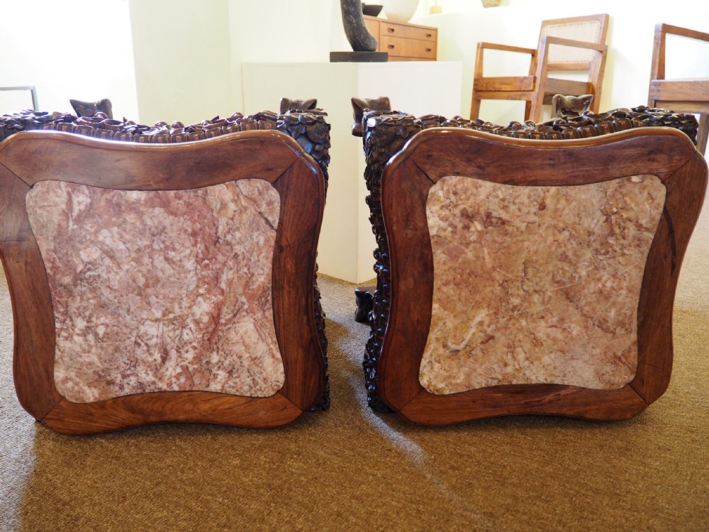 Pair of chinese rosewood tables View VI