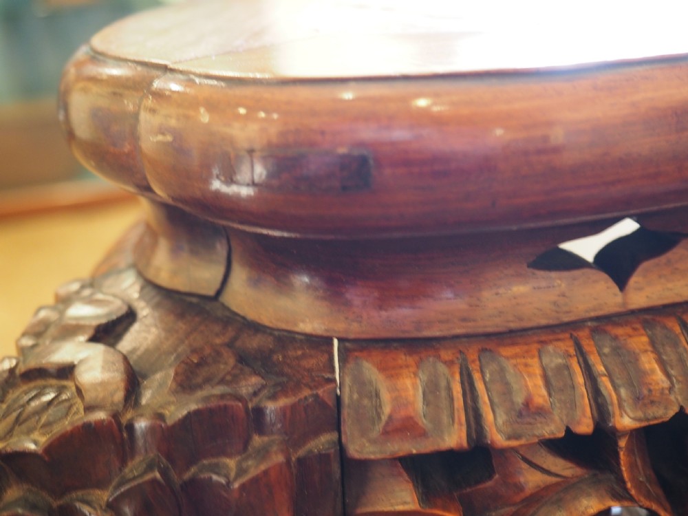 Pair of chinese rosewood tables View VII