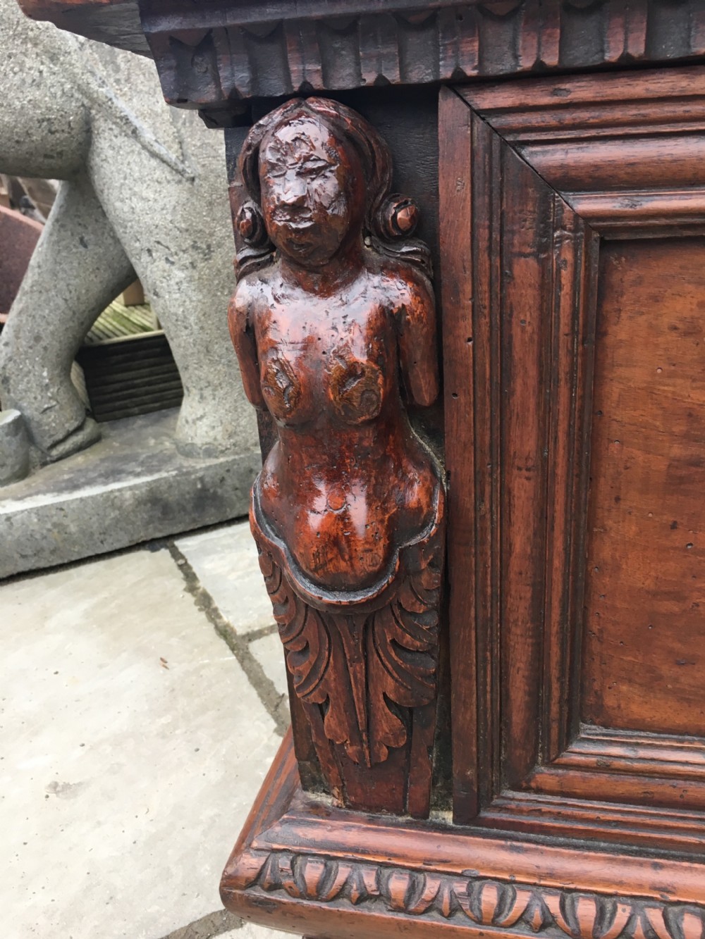 Italian Walnut Cassone View II