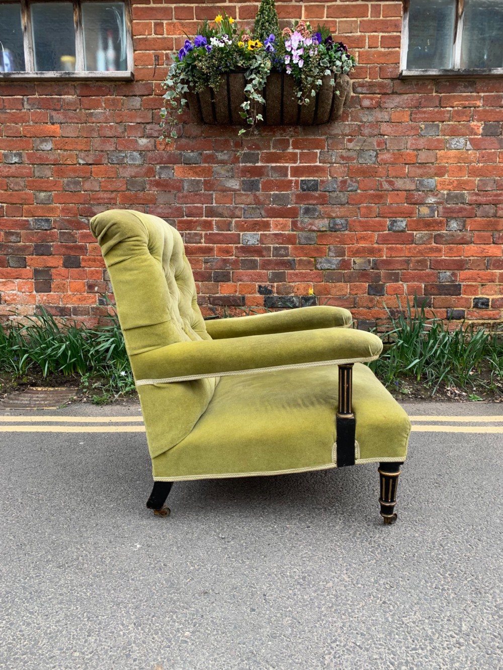 Victorian open armchair  View II