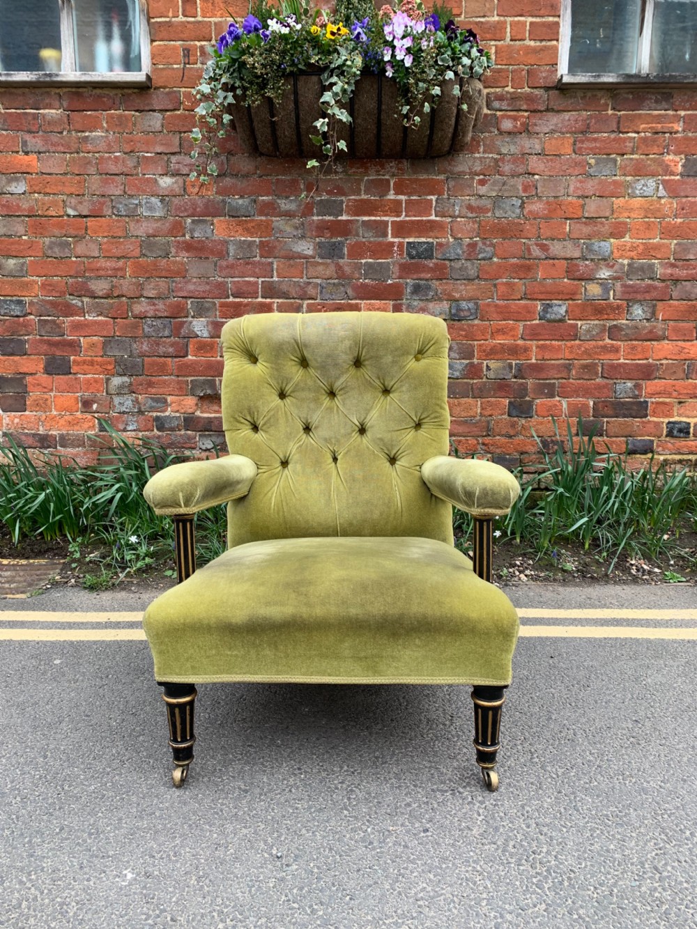 Victorian open armchair  View V