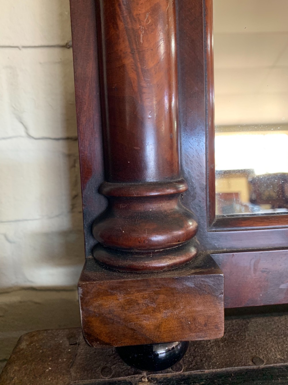 William IV Mahogany overmantle mirror View II
