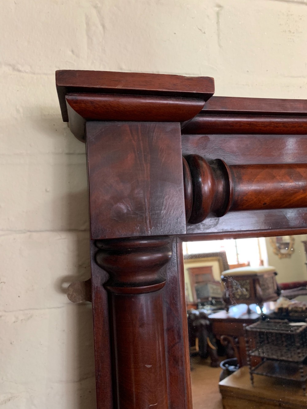 William IV Mahogany overmantle mirror View III