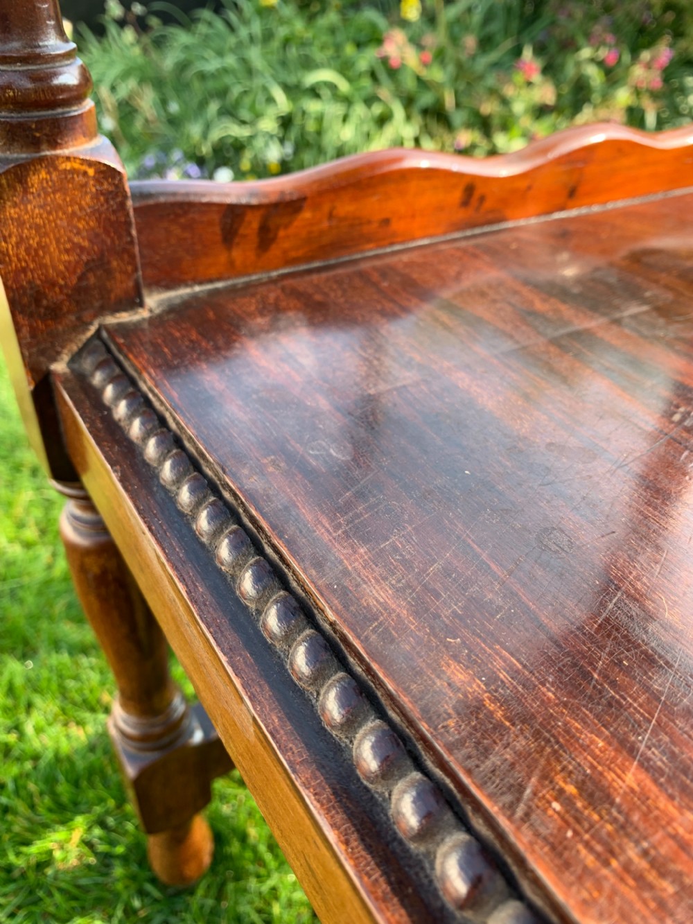 Edwardian Mahogany trolley  View IV