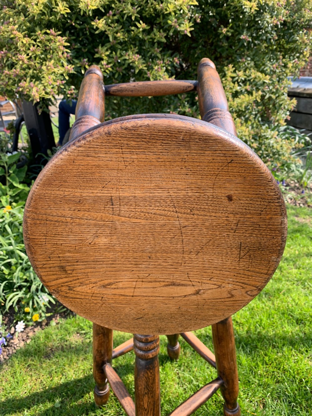 Pair of Elm stools View II
