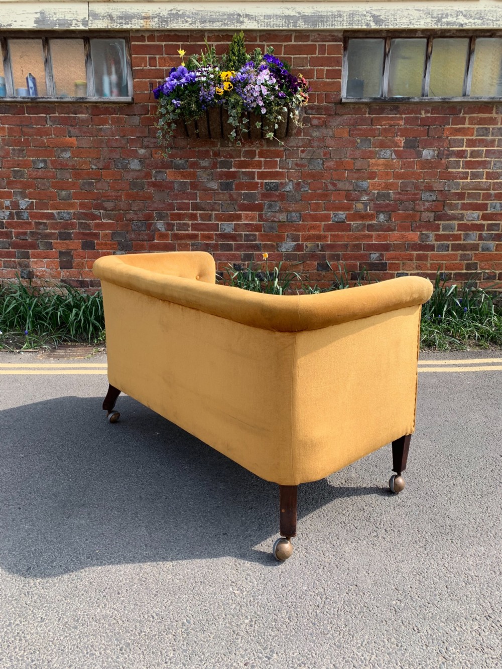 Late Victorian high back Chesterfield  View V
