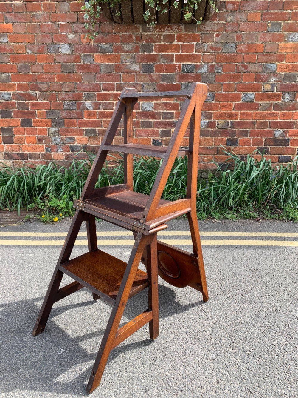 Victorian Oak Metamorphic chair  View II