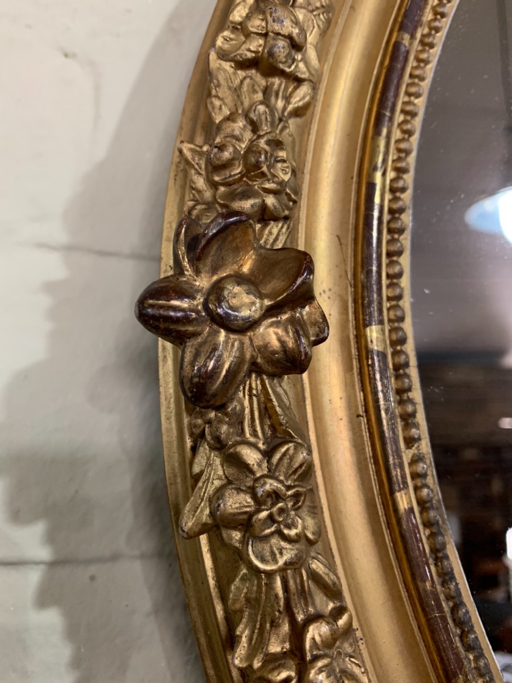 Pair of small Nineteenth century gilt mirrors View IV