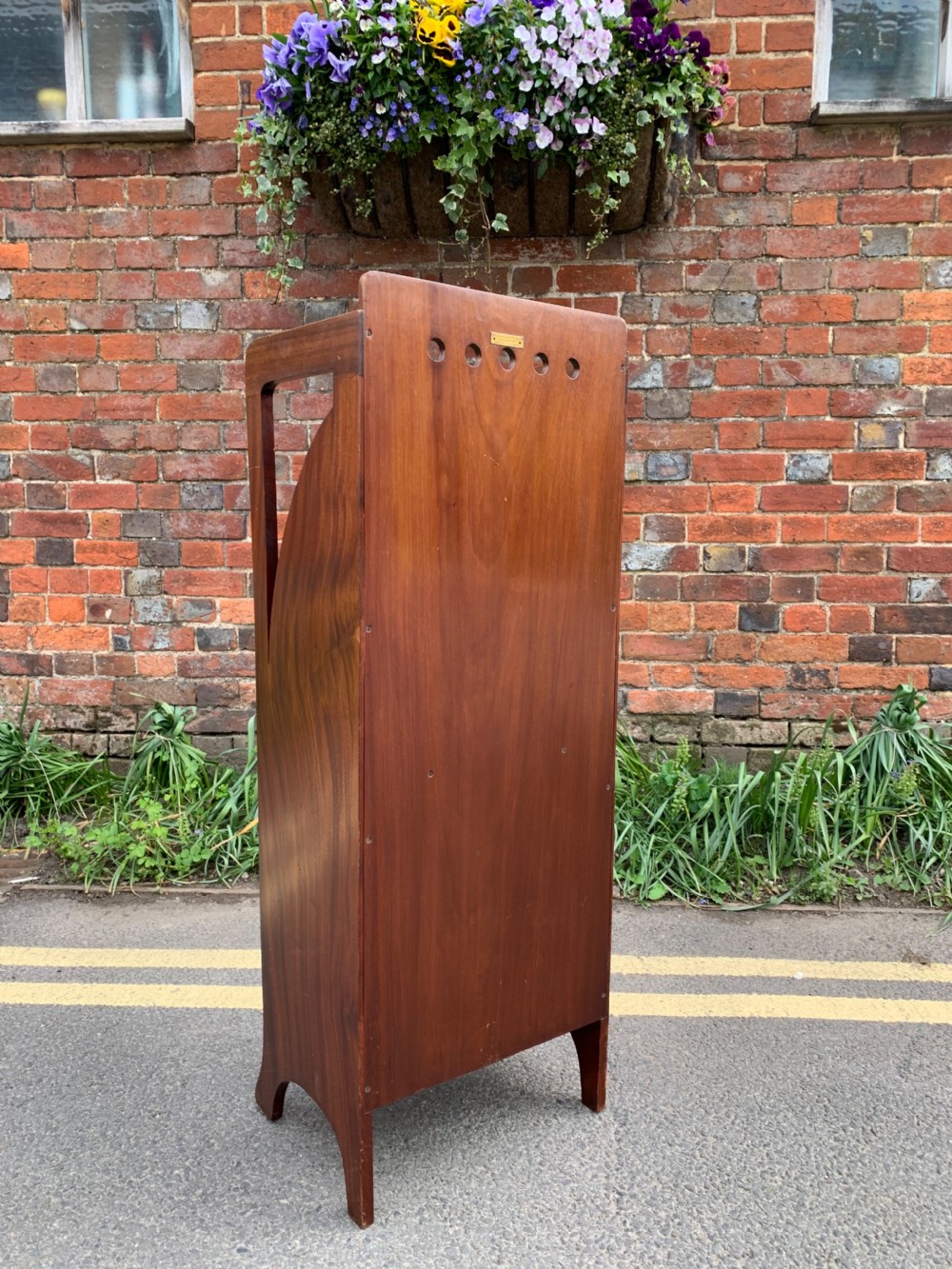 Inlaid Mahogany magazine rack View VI