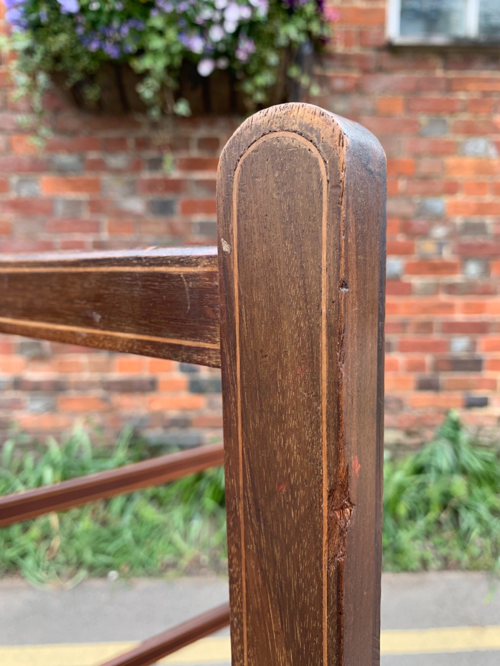 Late Victorian towel rail  View II