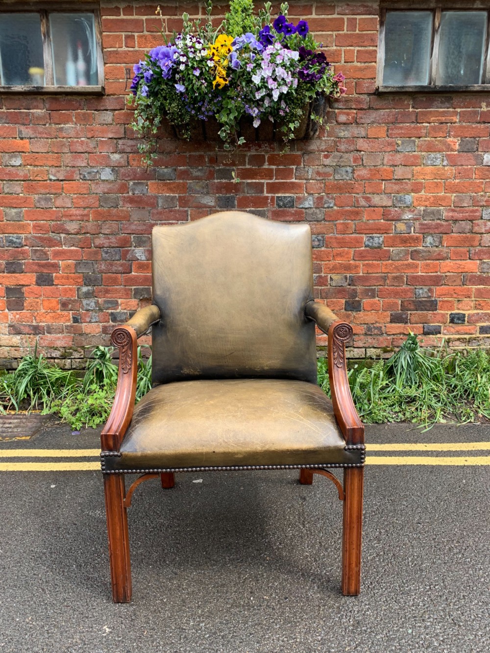 Mahogany Gainsborough armchair  View II