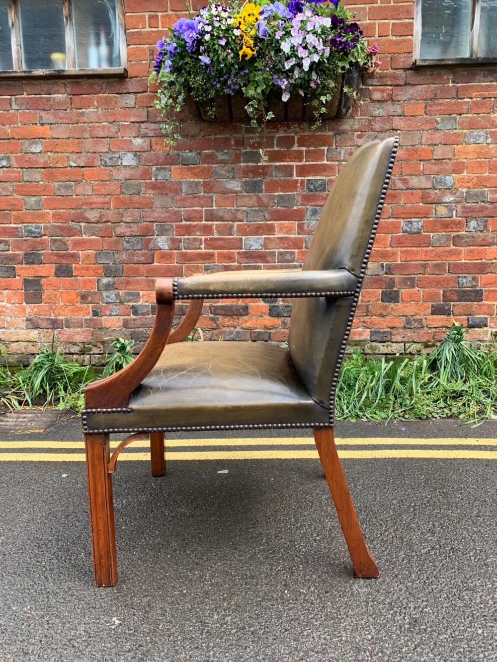 Mahogany Gainsborough armchair  View III