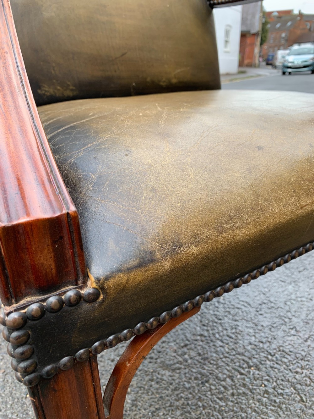 Mahogany Gainsborough armchair  View VI
