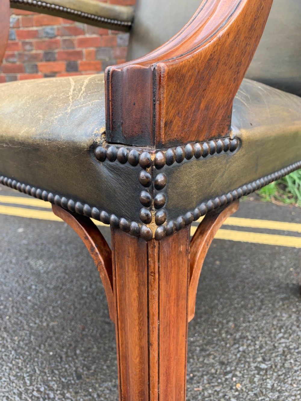 Mahogany Gainsborough armchair  View VII