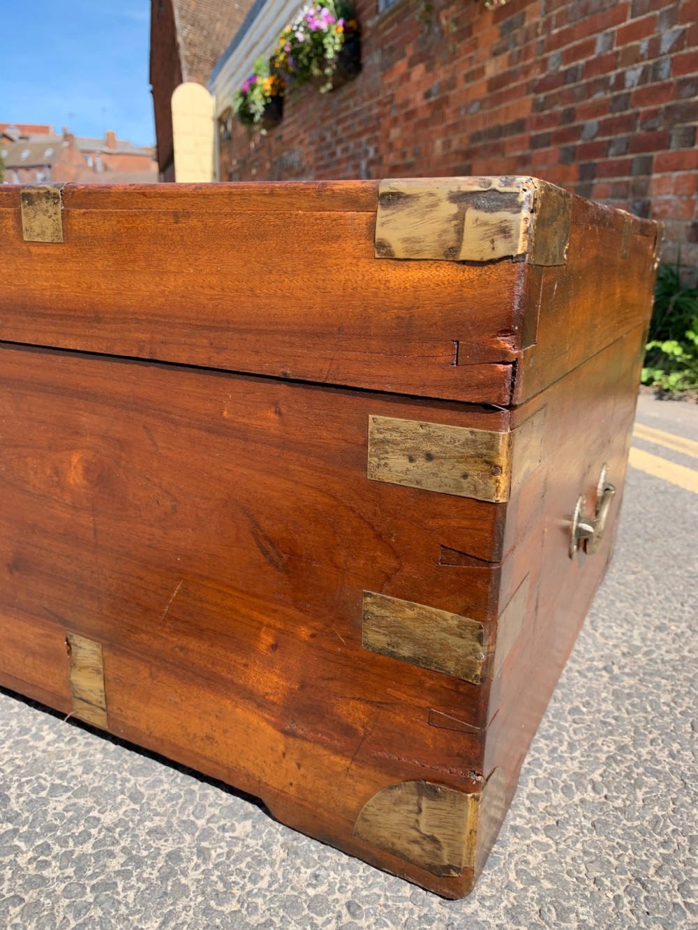 Nineteenth century Teak box View V