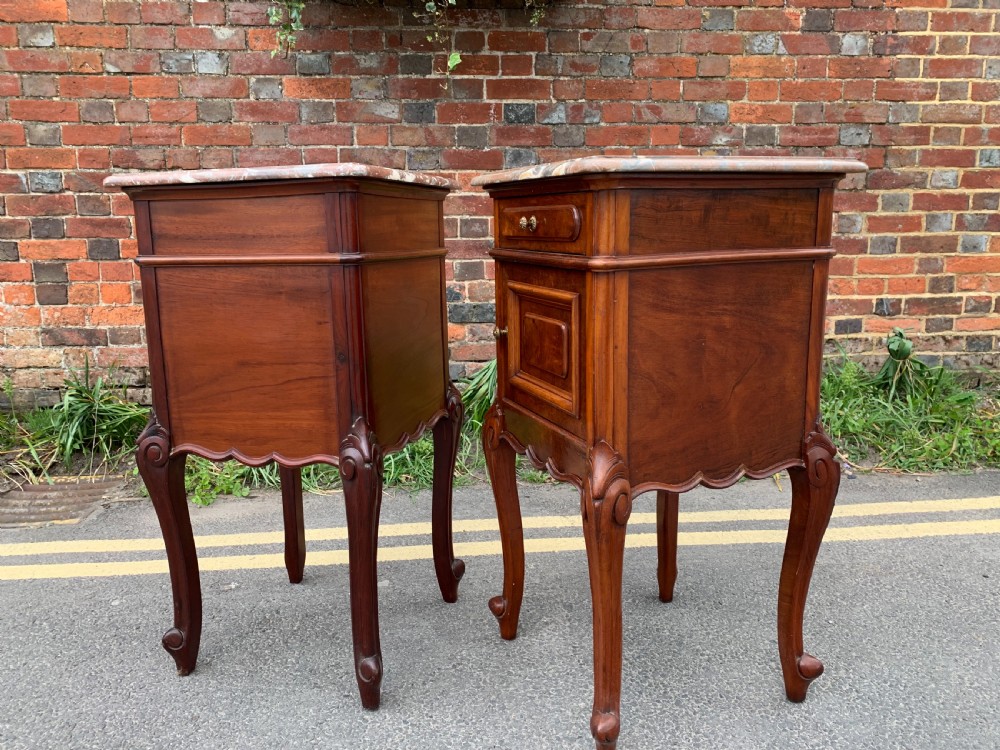 Pair of Mahogany bedside cupboards  View VI