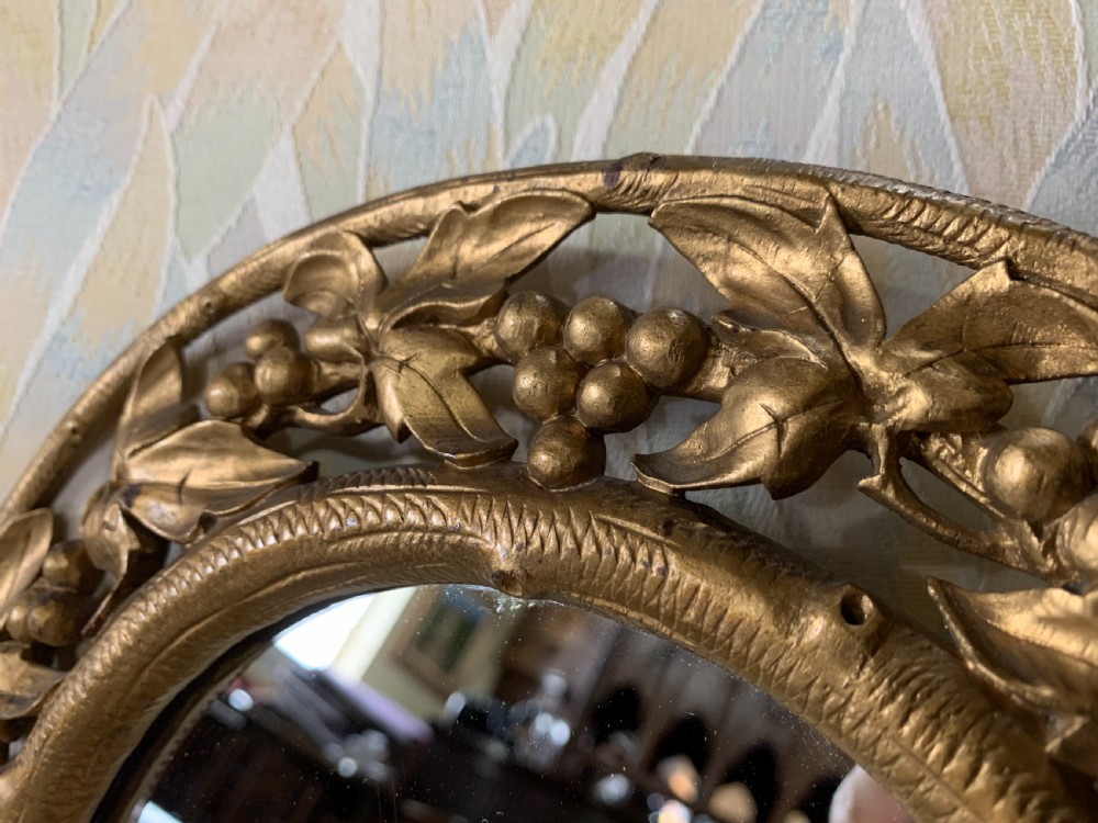 Pair of small gilt mirrors  View II
