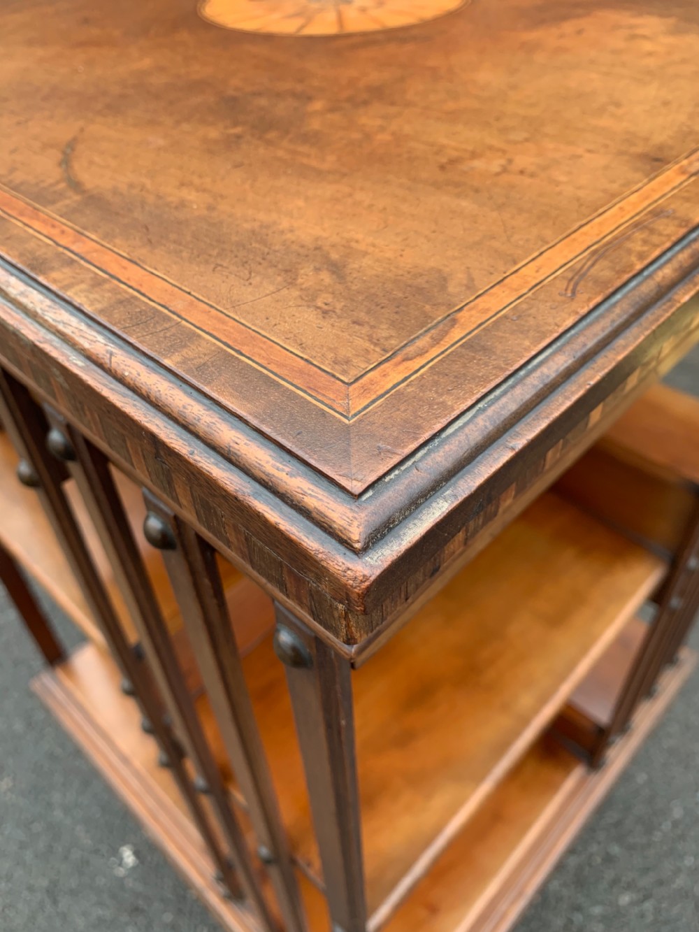 Victorian revolving bookcase  View III