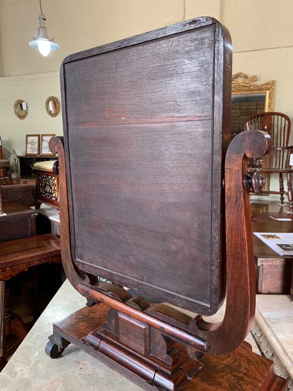 William IV Mahogany dressing mirror  View III