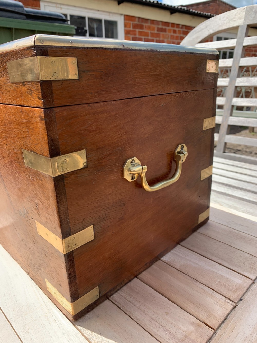 Anglo Indian Teak box.  View II