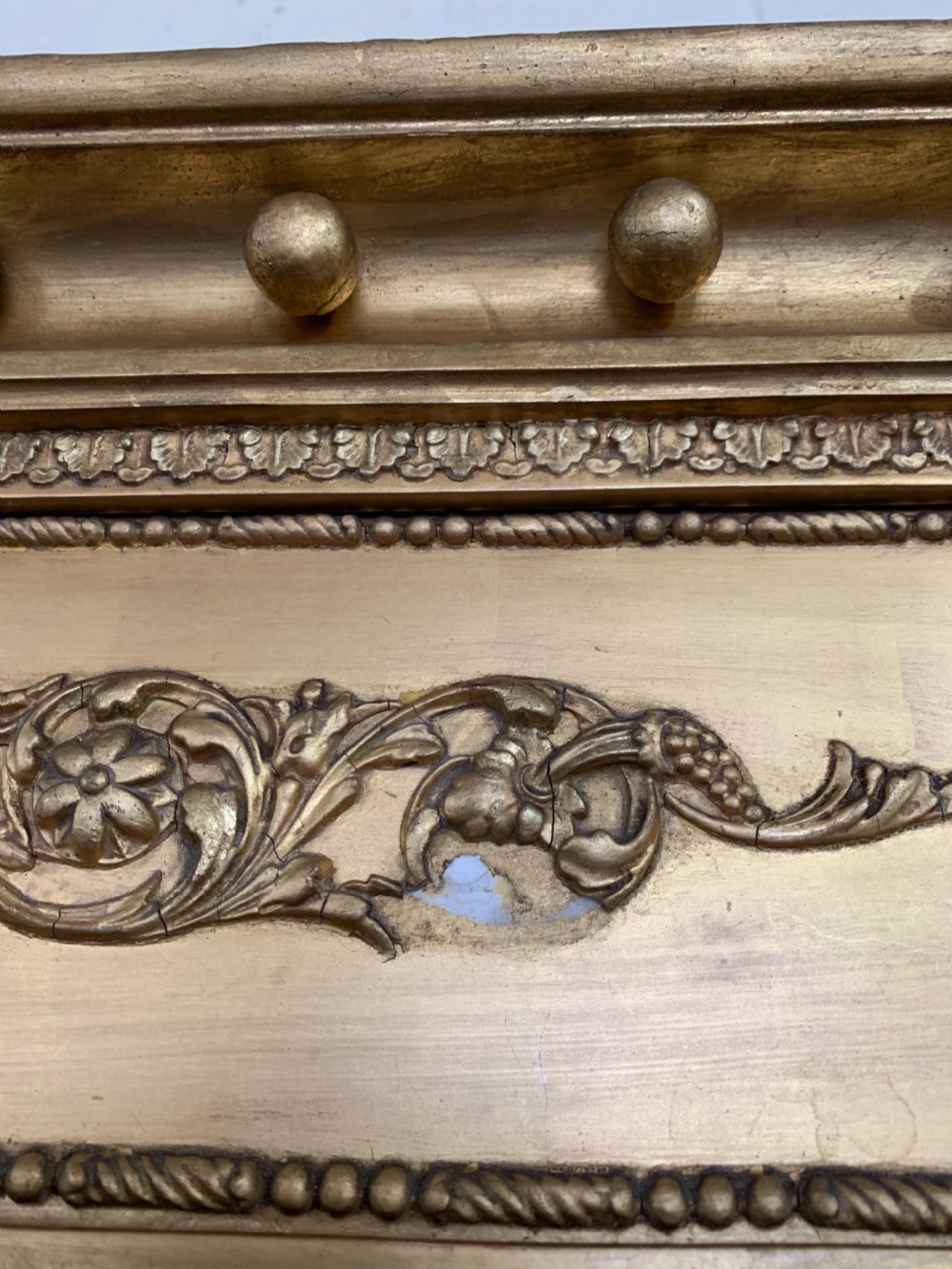 Victorian gilt overmantle mirror  View IV