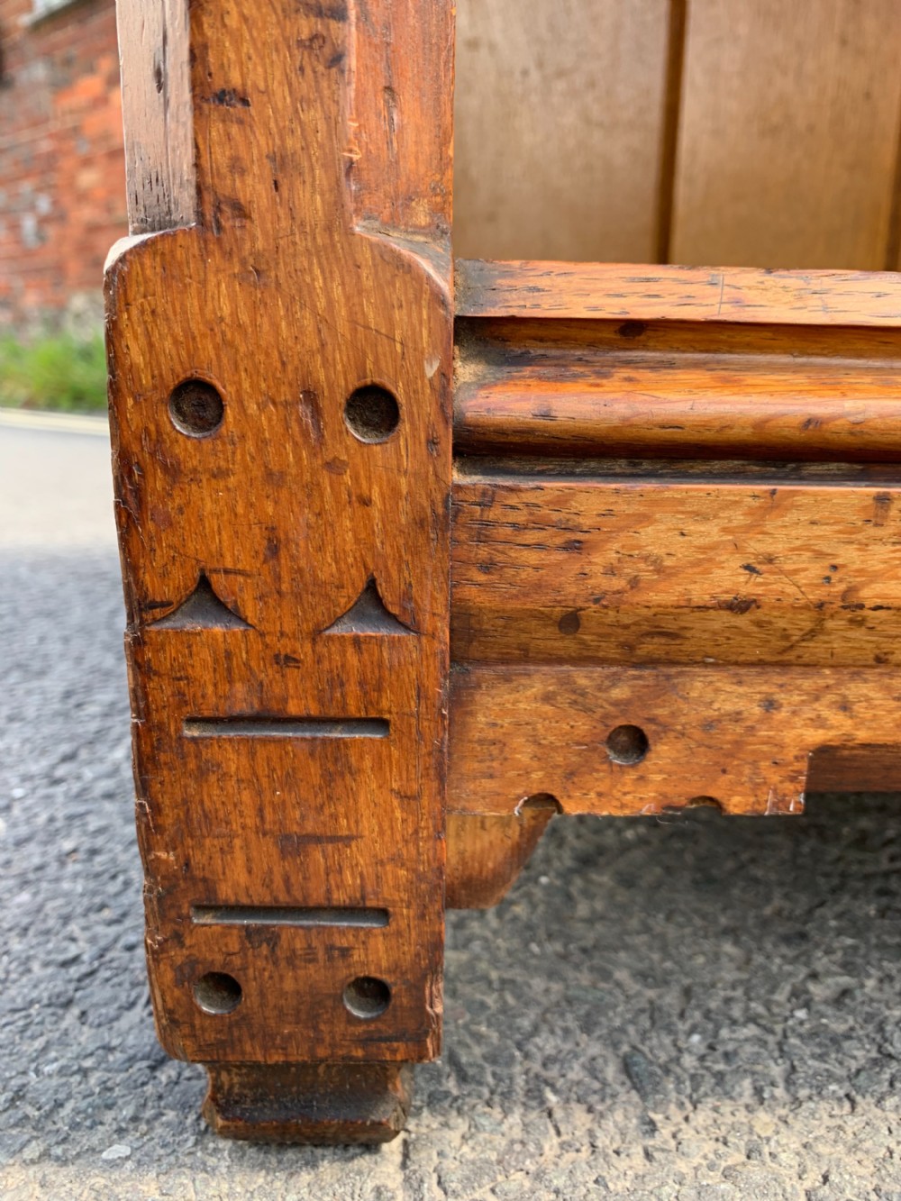 Reformed Gothic Oak bookcase  View VIII