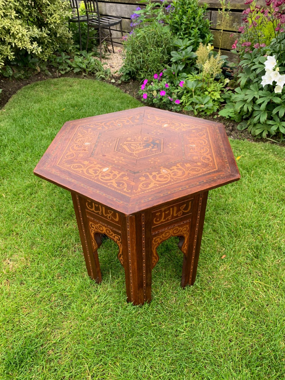 Syrian inlaid table