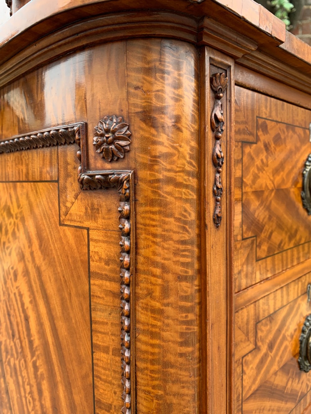 Satinwood pedestal chest  View II