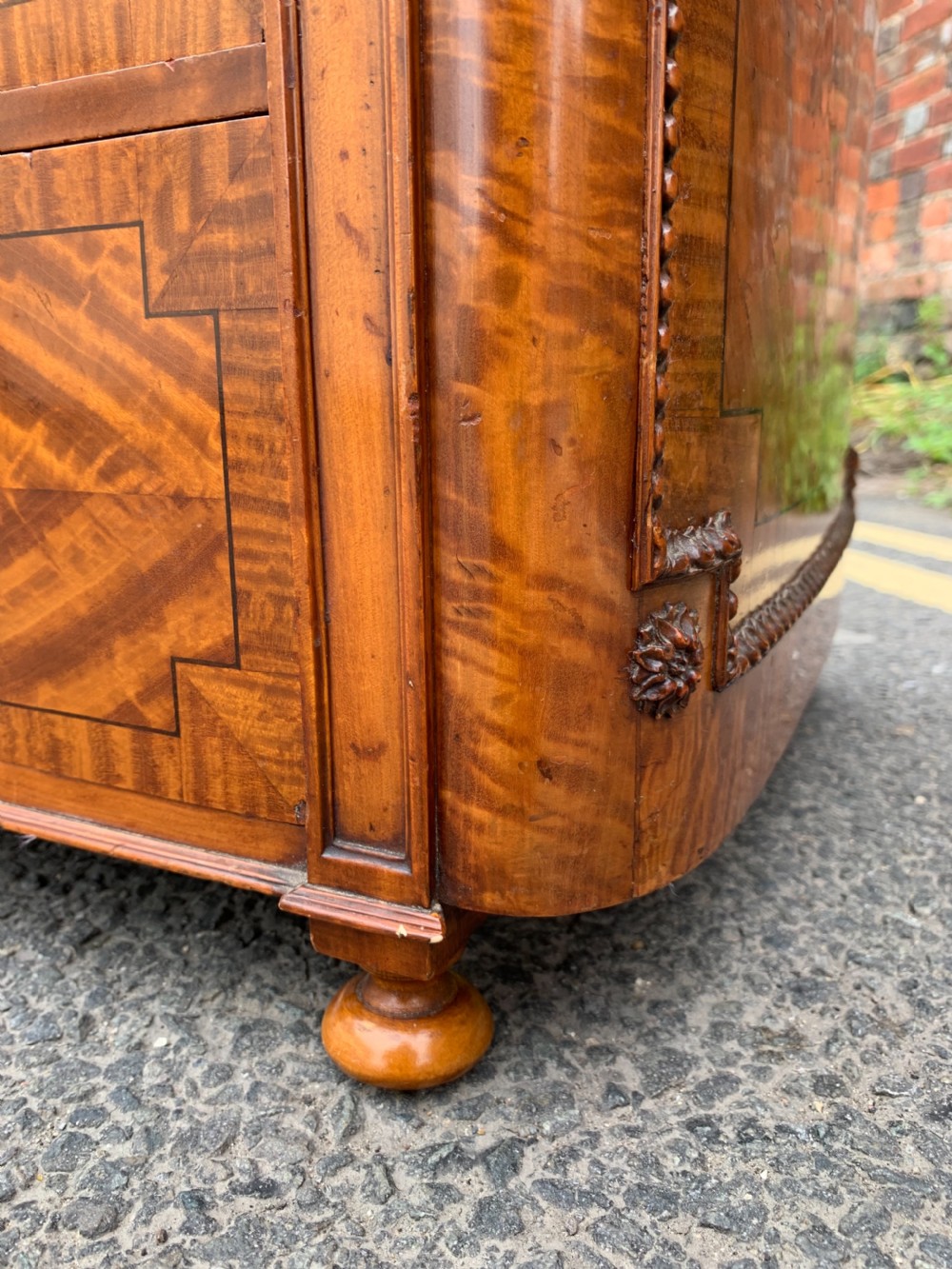 Satinwood pedestal chest  View IX
