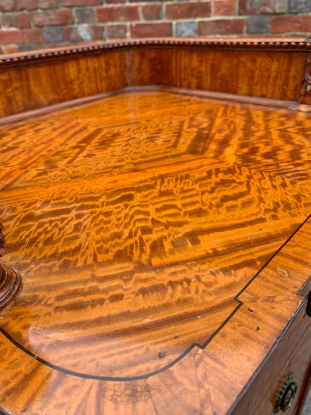 Satinwood pedestal chest  View X