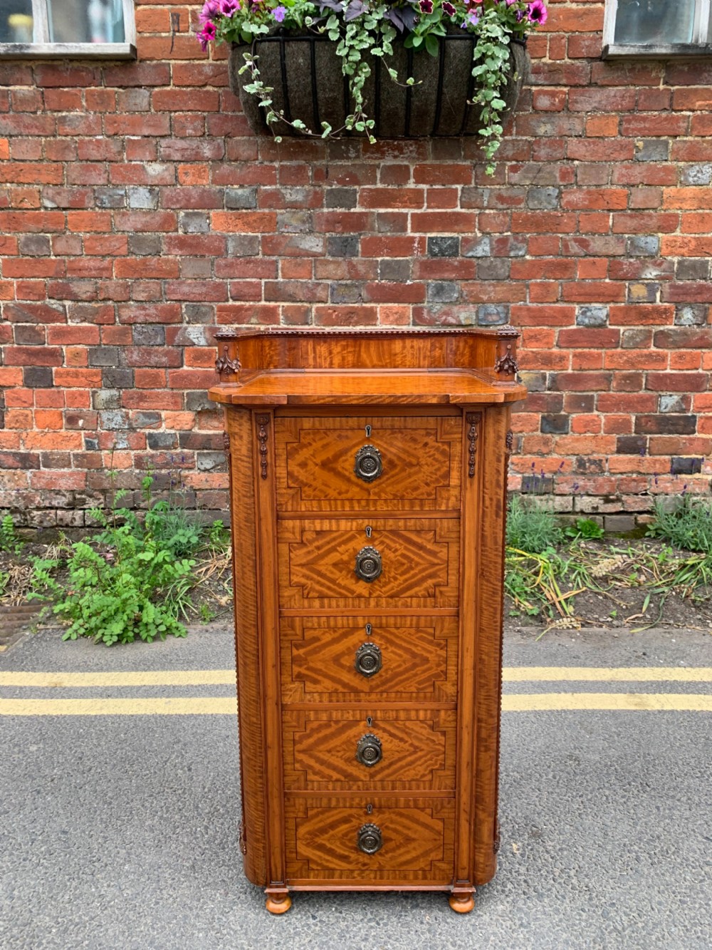 Satinwood pedestal chest  View XII