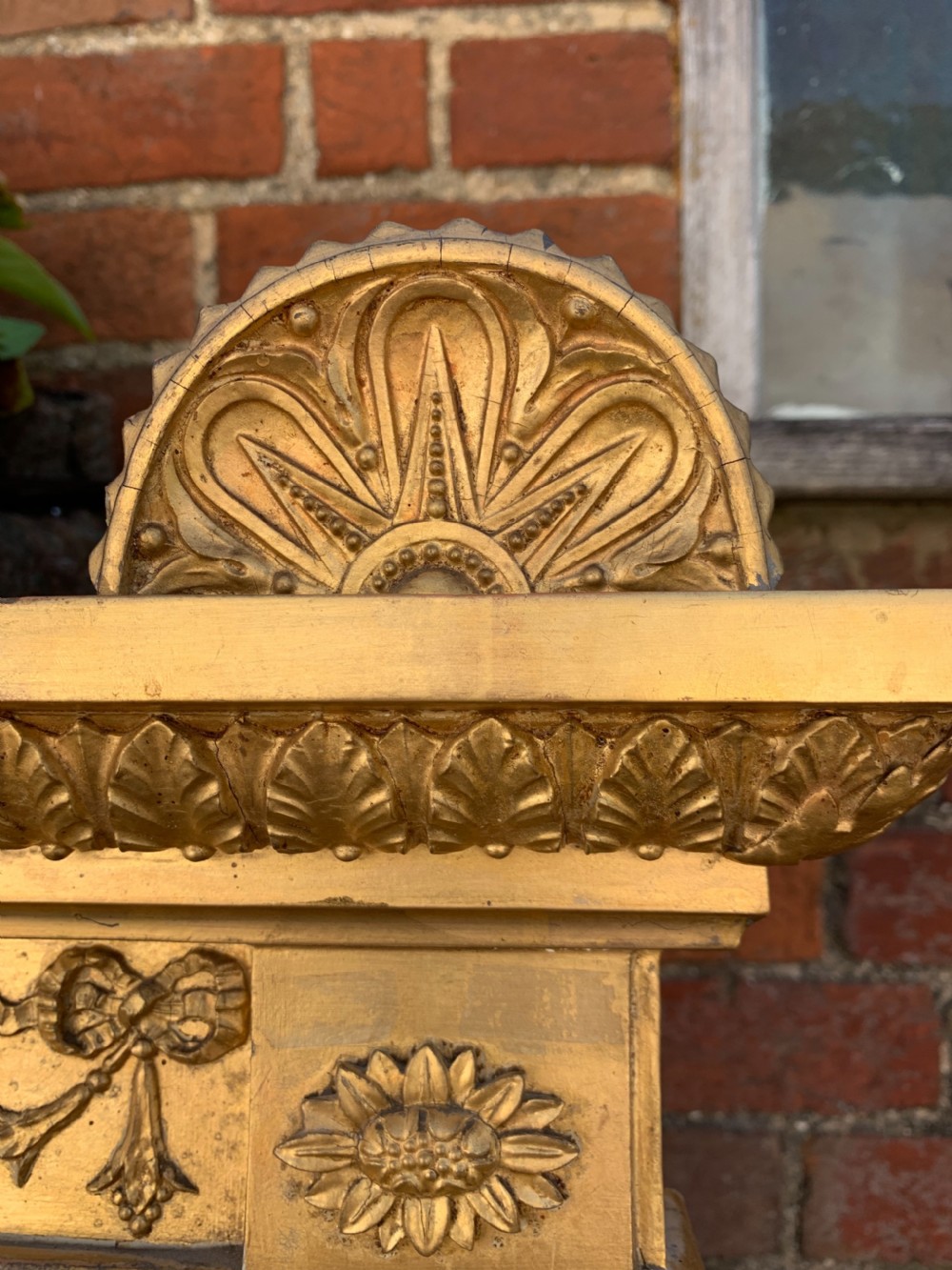 Victorian gilt overmantle mirror  View III