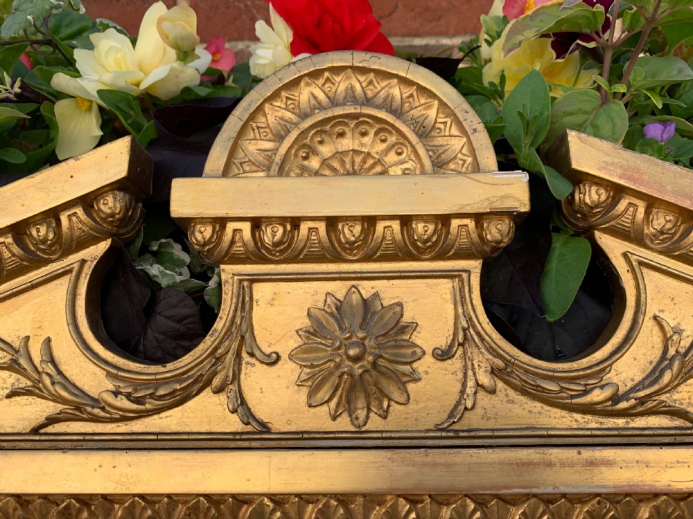 Victorian gilt overmantle mirror  View IV