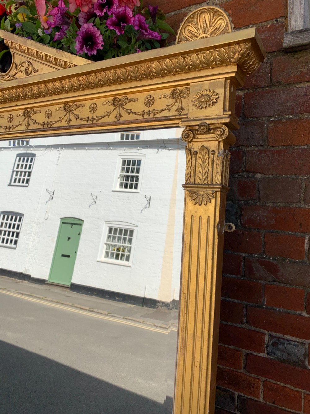 Victorian gilt overmantle mirror  View VII