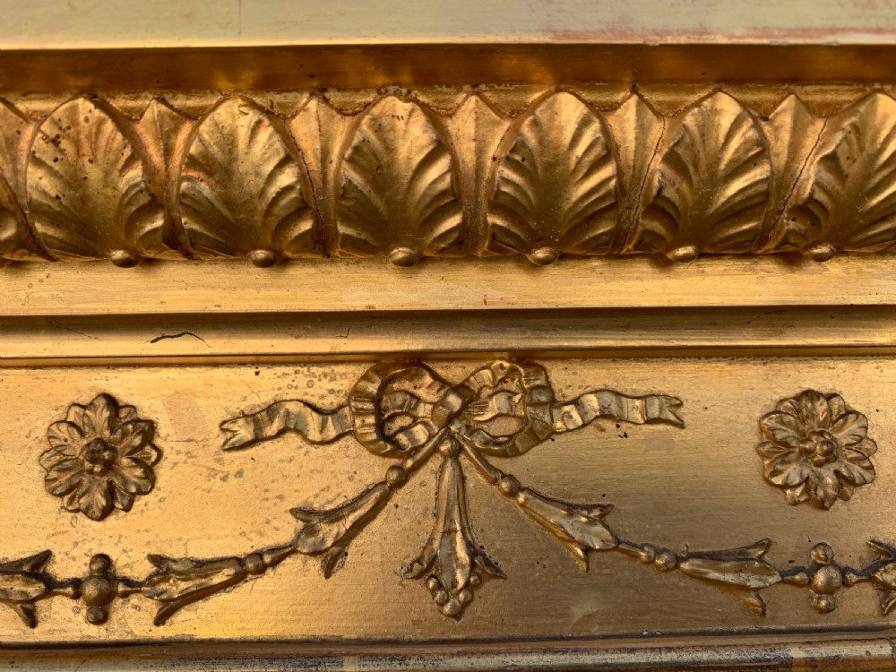 Victorian gilt overmantle mirror  View VIII