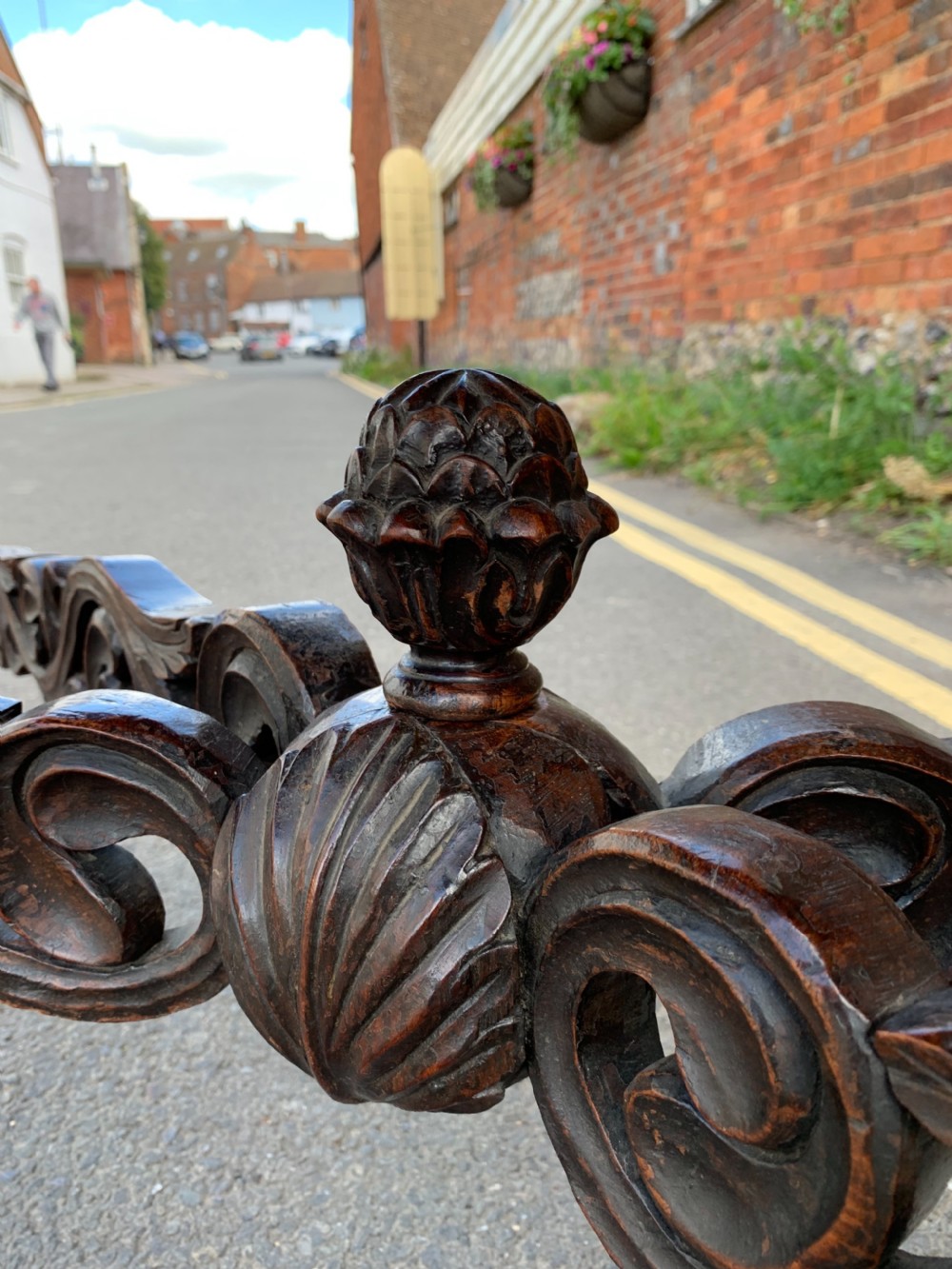 Anglo Indian Padouk console table  View III