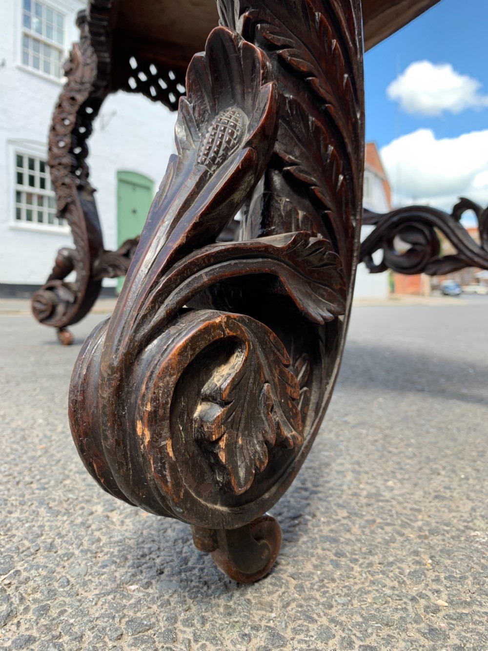 Anglo Indian Padouk console table  View VII