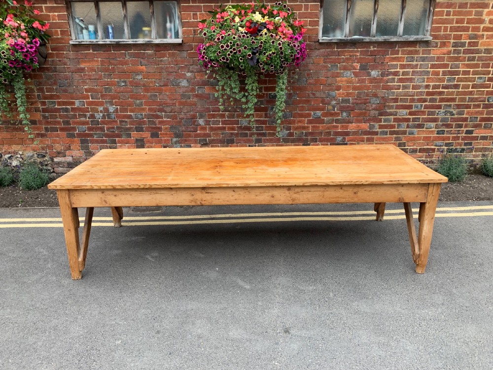Large rustic pine table 