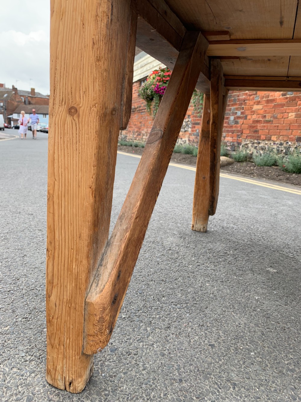 Large rustic pine table  View IV