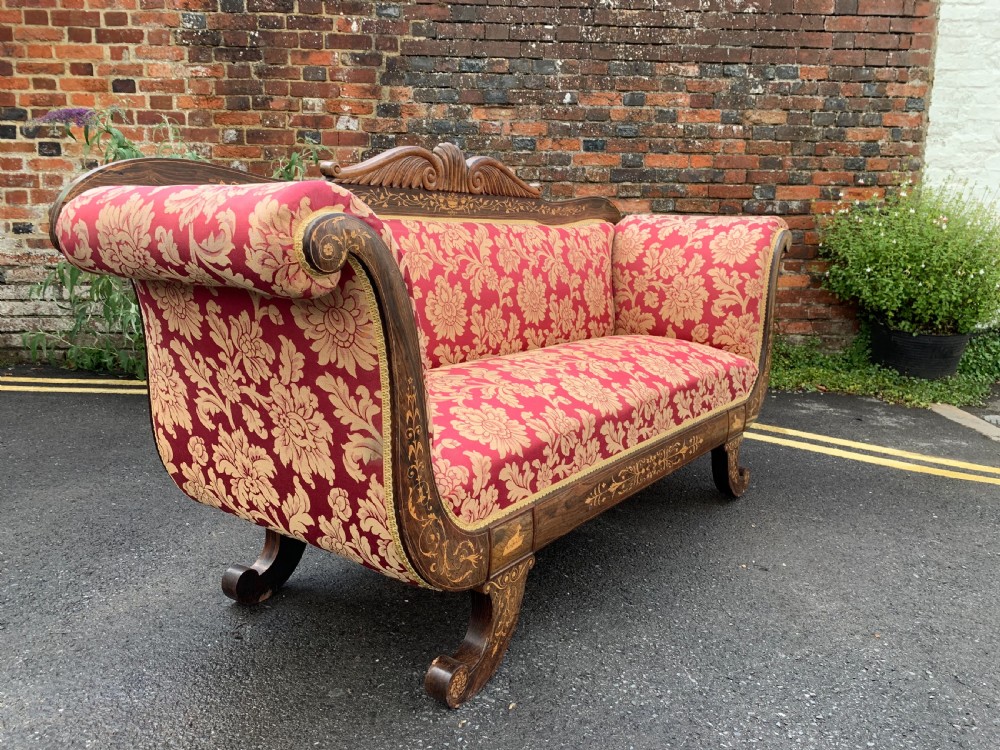 Continental inlaid Rosewood sofa  View VII