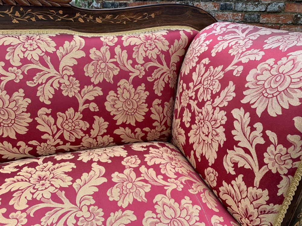 Continental inlaid Rosewood sofa  View X