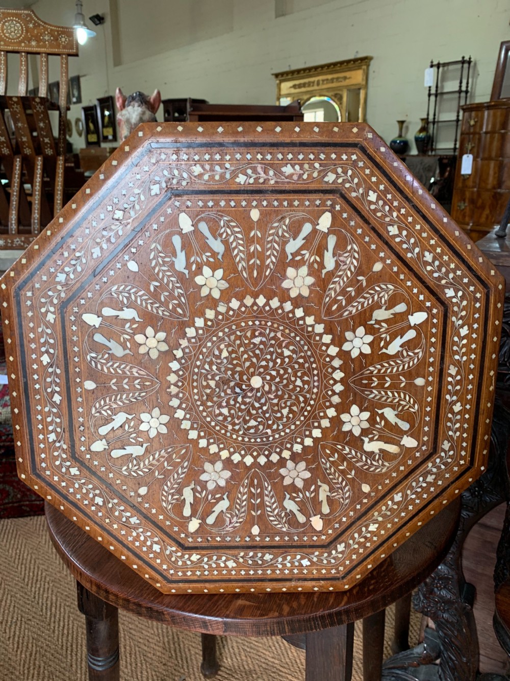 Inlaid Hoshiarpur table  View III
