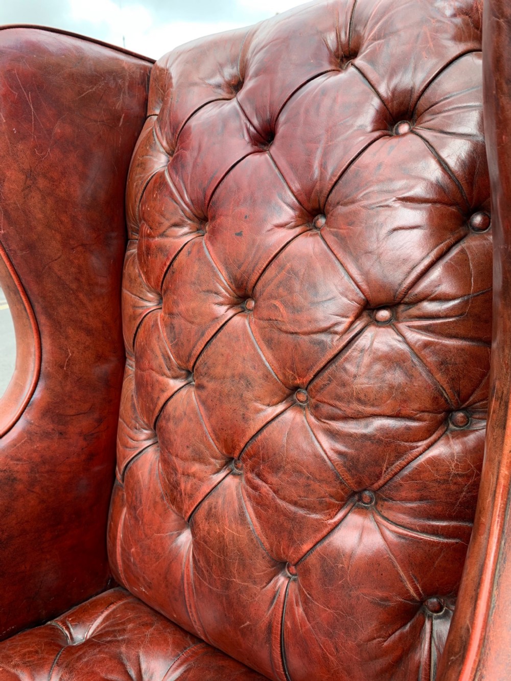 Victorian leather armchair  View VII