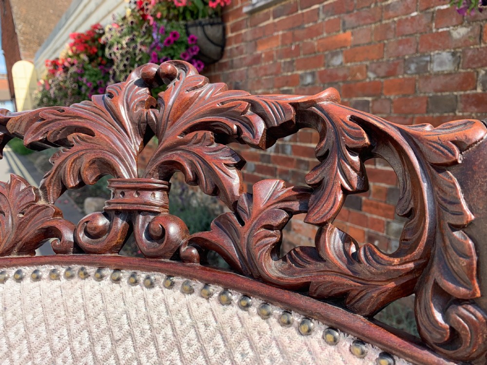 Nineteenth century Mahogany library armchair  View III